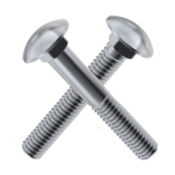 M6 x 90mm Carriage Bolt Square Neck. A2 Stainless.
