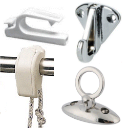 Fender Line Cleats Clamps and Hooks.