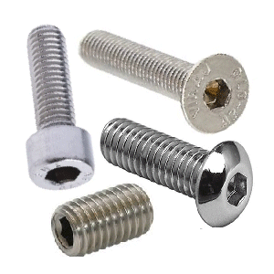 Hex Socket Screws A2 and A4 Stainless Steel.