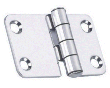 Hinge, Surface Mount Stainless 64 x 38mm.