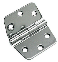 Hinge, Surface Mount Stainless 66 x 60mm.