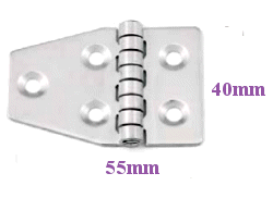 40 x 55mm Hinge A2 304 Stainless Steel.
