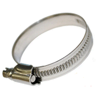 25mm to 40mm Hose Clip. 316 Stainless Steel.