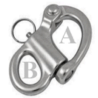 Large, Snap Shackle Fixed 316 Stainless.
