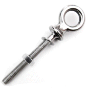 M12 x 118mm Long Eye Bolt in A4 316 Stainless Steel.