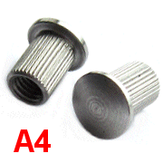 M5 x 10mm Interscrew A4 316 Stainless, Non Slotted.