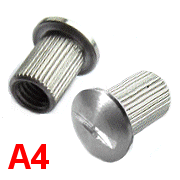 M5 x 10mm Interscrew Slotted. A4 316 Stainless,