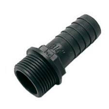 50mm Hose Tail Adaptor to 1.1/2 BSP Male.