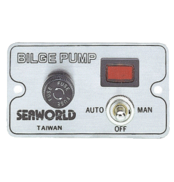 Manual, Float Active, Off. Bilge Pump Switch.