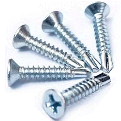 No 6 x 1 Self Drilling Csk Pozi Screw Stainless A2.