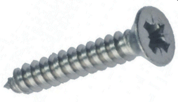 No.2 x 1/2 Self Tapping Screw Csk Pozi A2 Stainless Steel
