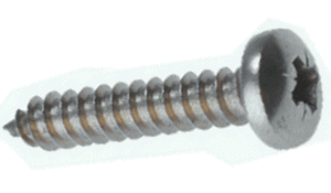 No.6 x 1/2 Self Tapping Screw Pan Pozi A2 Stainless Steel