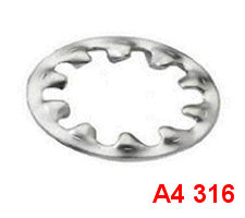 M14 Shakeproof Washer. A4 Stainless.