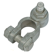 Single Battery Post Terminal Clamp, Positive,