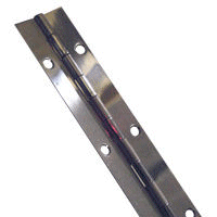 Stainless Continuous Piano Hinge. 2 Metres x 30mm.