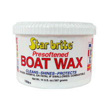 Starbrite Pre-Softened Boat Wax.