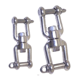 Swivel Shackle Jaw to Jaw. 316 Stainless.