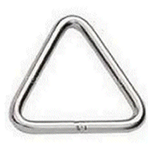 6 x 50mm Triangle Delta Ring 304.