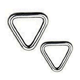 Triangle Delta Rings 304 Stainless.