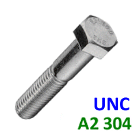 1/2 x 3-Inch UNC Bolt. Hex Head A2 Stainless Steel