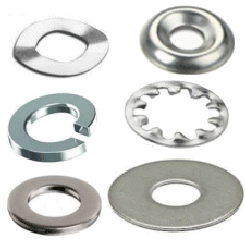 Washers A2 304 and A4 316 Stainless Steel.