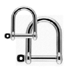 Wide D Shackles 316 Stainless.