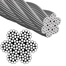 2.5mm Wire Rope 7x19 Flexible 316 A4 Stainless Steel.