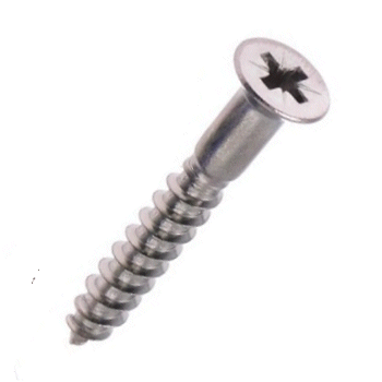 No.6 X 3/4 Wood Screws Countersunk Pozi. A2 Stainless Steel